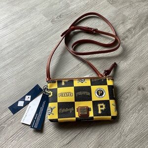 Dooney & Bourke Pittsburgh Pirates top zip crossbody bag